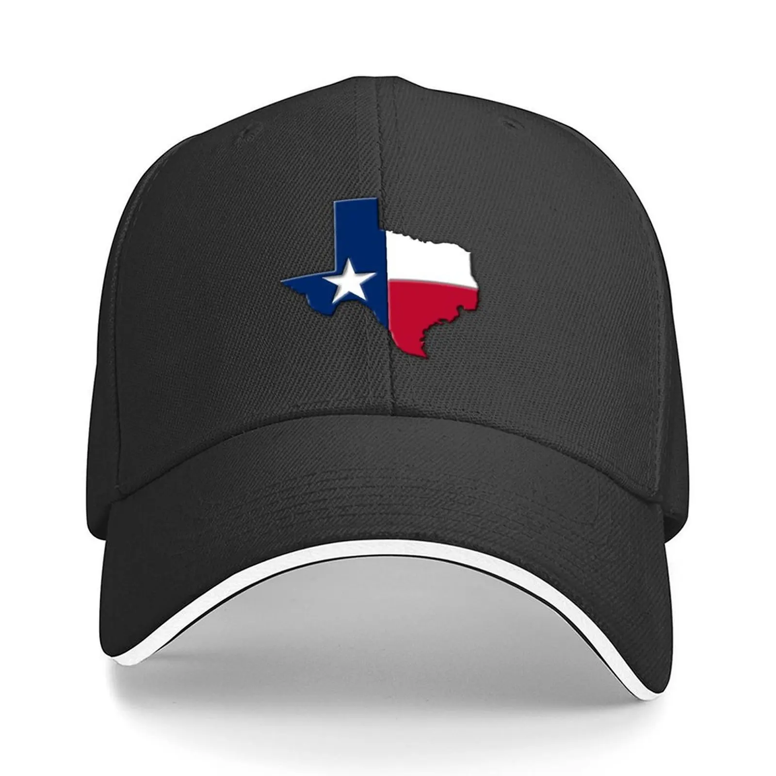 

3D Texas State map Baseball Cap Thermal Visor foam party Hat sun hat birthday For Men Women's