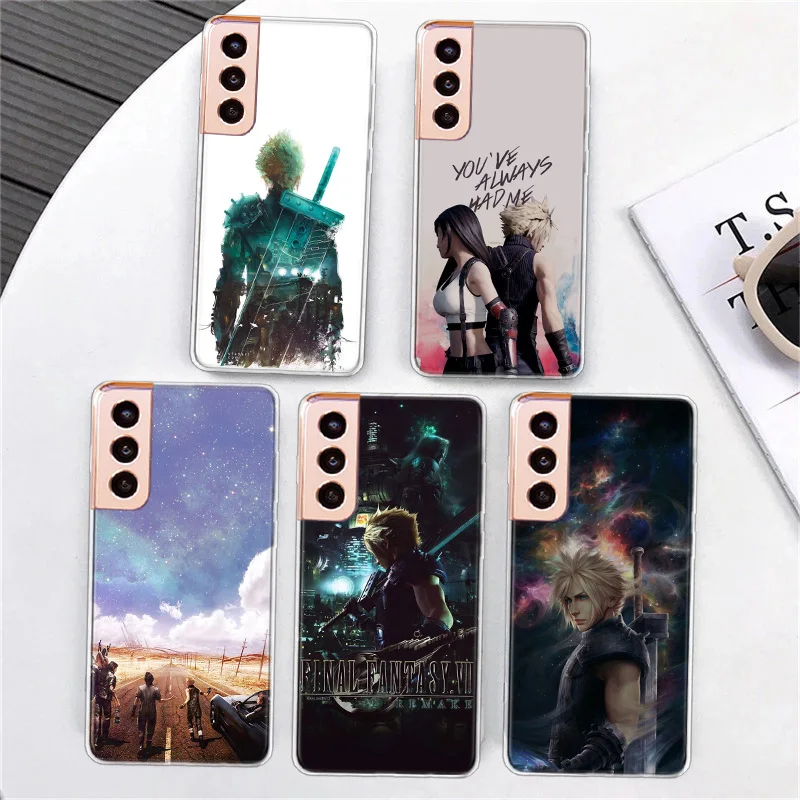 Final Fantasy VII Phone Case For Samsung S21 S23 FE S20 Plus Galaxy S24 S22 Ultra Capa S10 S10E S9 S8 S7 Edge Cover TPU Fundas S