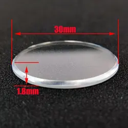 30x1.8mm Flat Big Chamfer Watch Crystal Mineral Glass Replacement Watchmaker Spare Accessories Mod Parts