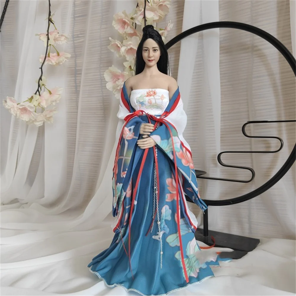 customize 1/6 Female Chinese Ancient Classical Tradition Dress Model for 12inch Action Figure