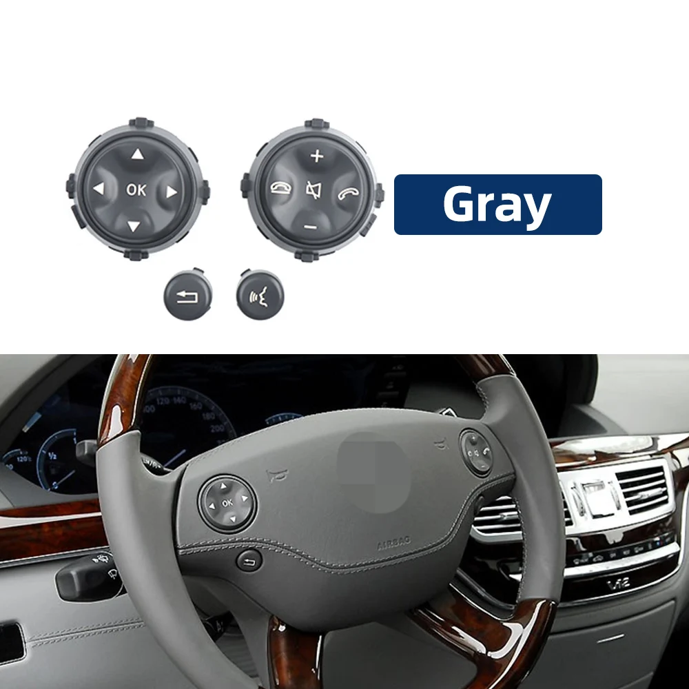 

Автомобильный многофункциональный чехол для кнопок на руль 2218213651 для Mercedes Benz W221 W216 S CL Class