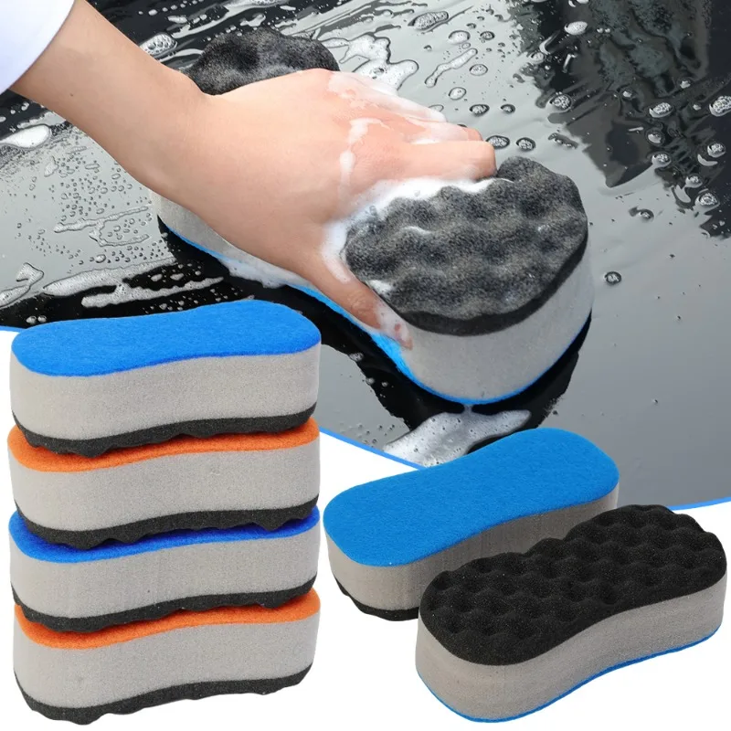 Large Size Car Wash Sponge Block High Density Foam Applicator Car Motorcycle Cleaning Supplies Polishing Sponge Brushes Dusting