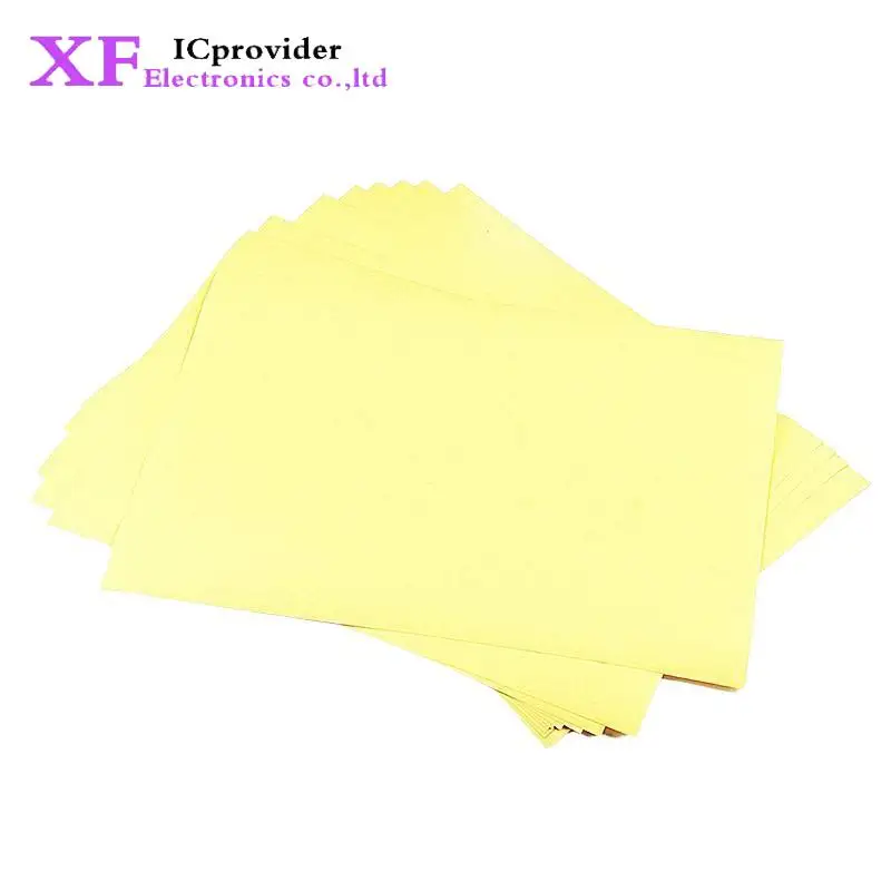 10pcs A4 Toner Heat Transfer Paper Yellow For DIY PCB Electron Prototype Mark