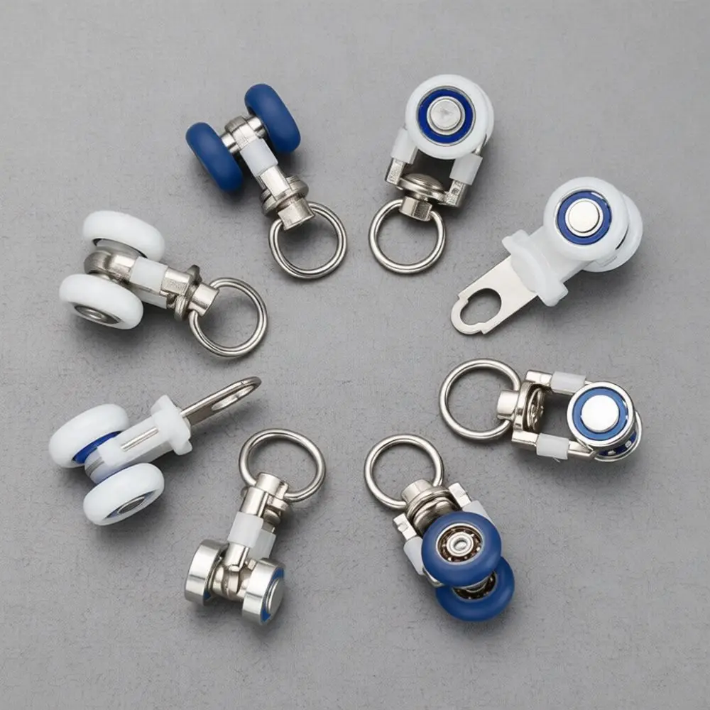 Zinc Alloy Bearing Pulley Glider For Curtain Track Vintage Drapery Rail Runner Replacement Accessory Smooth Silent Glide