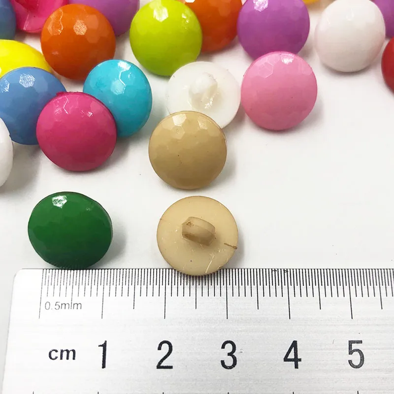 50/100pcs Cartoon Round plastic buttons Applique DIY Craft S