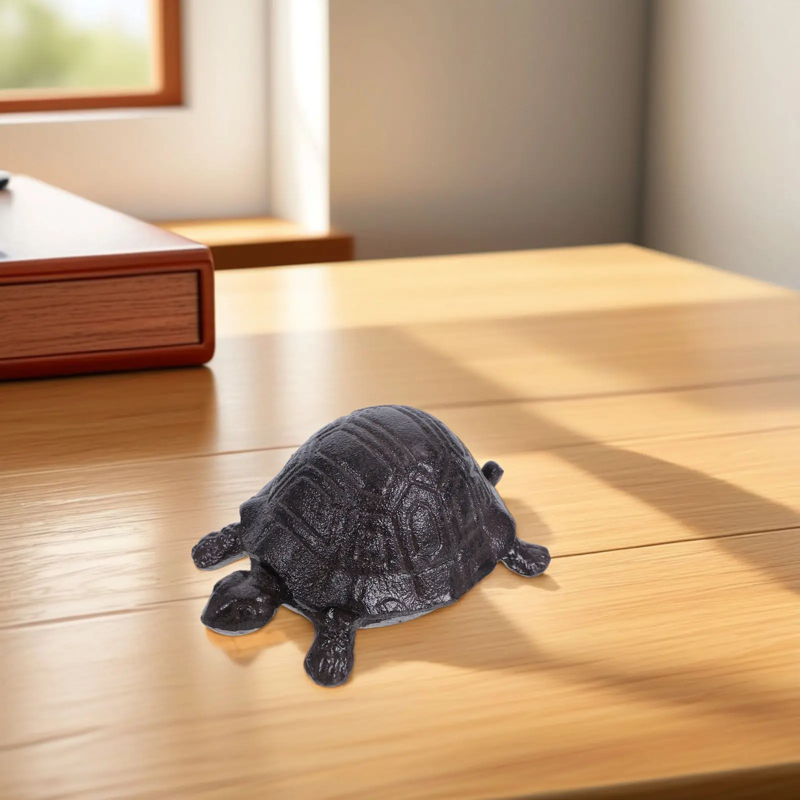 Turtle Storage Box Cast Iron Vintage Secret Key Hider Outdoor Garden Decor Tortoise Ornament Functional Entryway Key Organizer