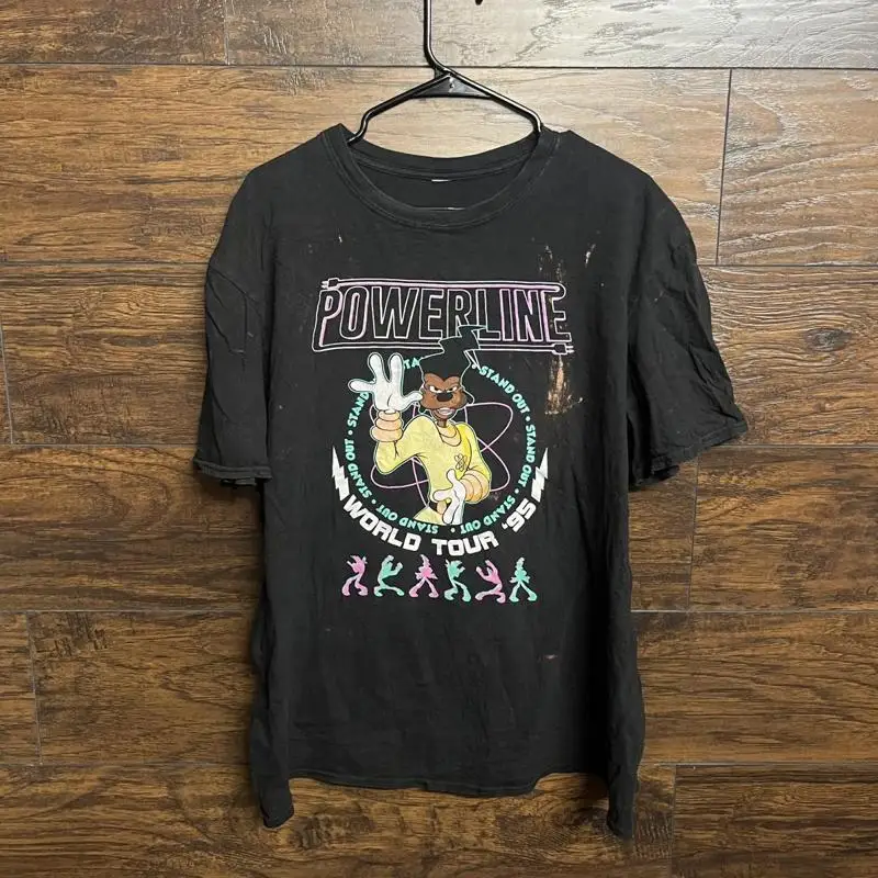 

Vtg Powerline T Shirt World Tour 1995 Goof Troup Xl