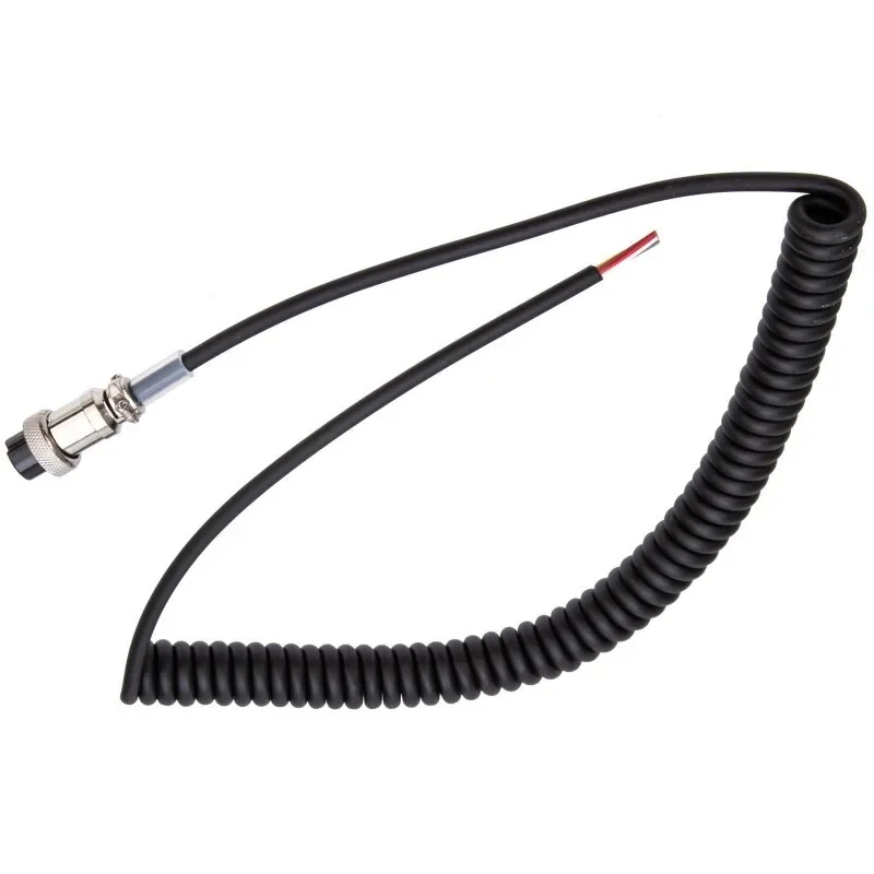 8 Pin Microphone Extension Cable For VHF/UHF Band Handheld Speaker Mic Wire Replacement Walkie Talkie Parts for Alinco EMS-57 EM