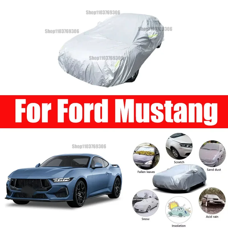 

For Ford Mustang Outdoor Protection Full Car Covers Snow Cover Sunshade Waterproof Dustproof Exterior Car accessories