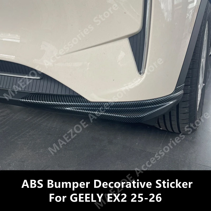 

For GEELY EX2 25-26 ABS Bumper Decorative Sticker,Car Exterior Modification Protection Accessories Refit