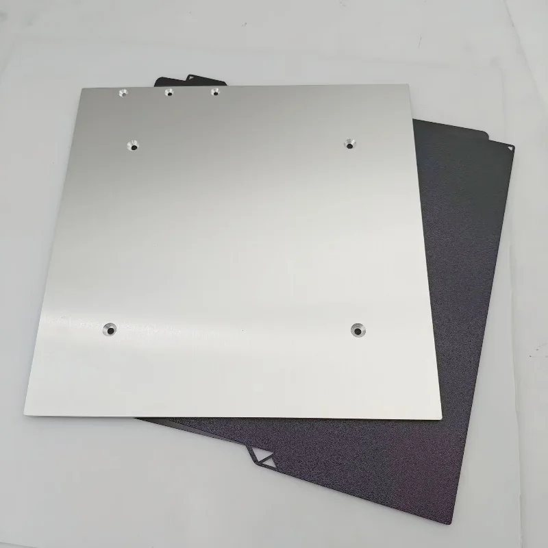 Funssor Anycubic Kobra3 Printer 3D 3Mm Aluminium Aloi CNC Pelat Pembuatan Tempat Tidur Panas AC 120/220V 800W Kit Peningkatan Bantalan Pemanas Silikon