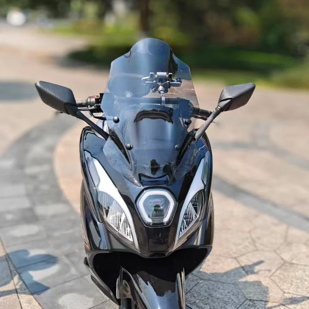 Suitable for Haojue UFR150 modified heightened windshield rearview mirror forward with crossbar UFR shield windshield accessorie