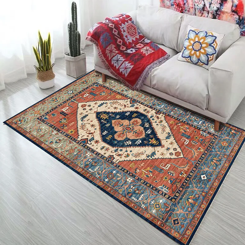 

Bohemia Floor Rug Home Carpet Living Room Home Coffee Table Large Rectangular Ethnic Carpet Bedroom Carpets