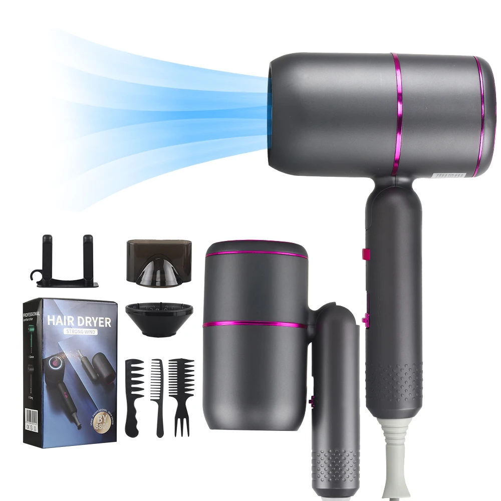 Professional Salon Light Weight Low Noise Hair Blow Dryer Set Secador De Cabelo  Foldable New Arrival  Hair Dryer Machine