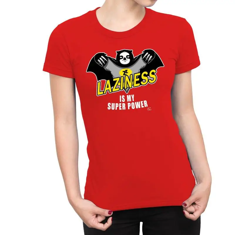 

1T T Shirt Womens Laziness Is My Superpower Sloth