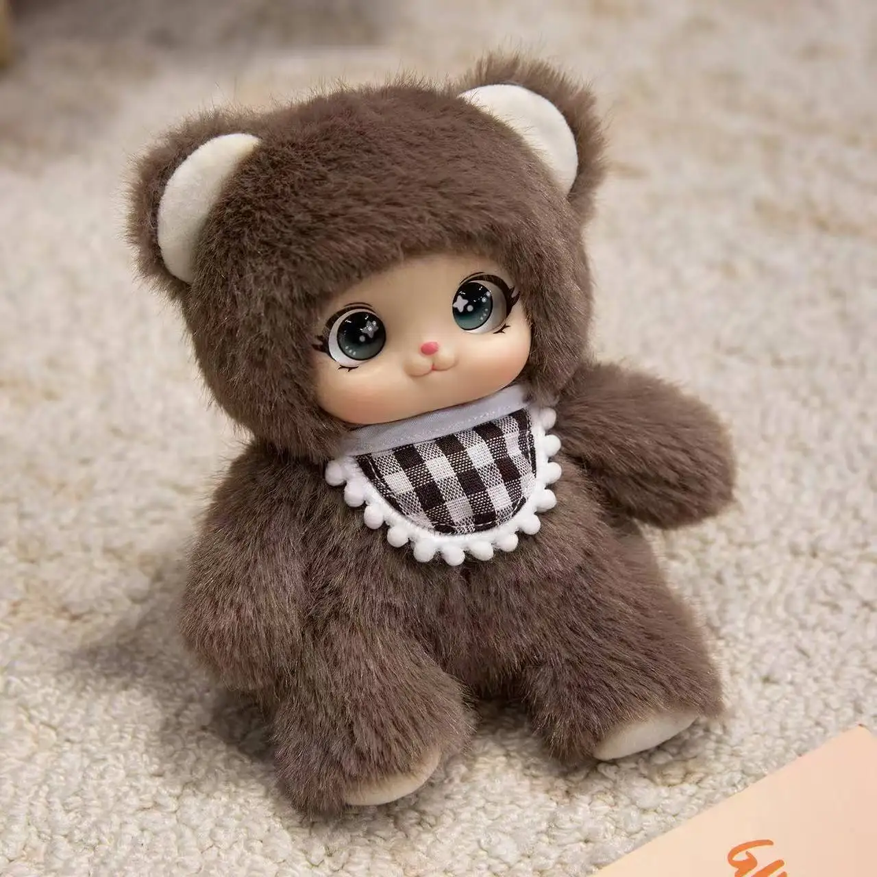 

18cm Kawaii Cute Animals Vinyl Face Plush Toys Animal Toys Pendant Rabbit Bear Sheep Gift for Animal Enthusiasts Kids Hang Bag