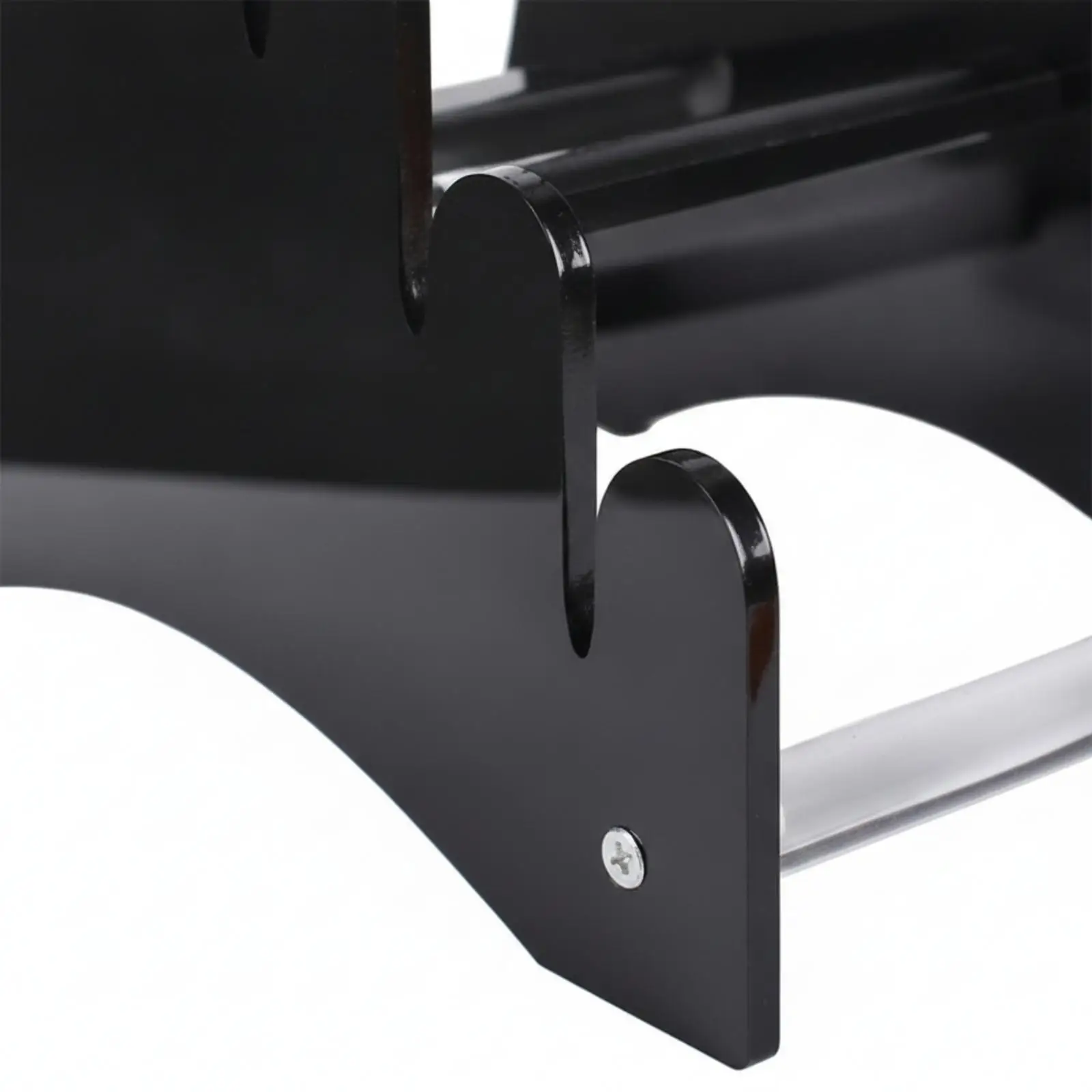 Transparent Acrylic Display Stand Multi Tier Knife Rack Storage Holder with Raised Cradle Positions for Small Tool Countertop