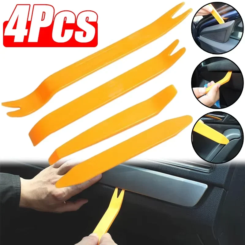 Car Dismantle Tools Kit Multi-purpose Auto Radio Panel Door Clip Panel Trim Dash Removal Installer Pry Kits Repair Tool 4Pcs