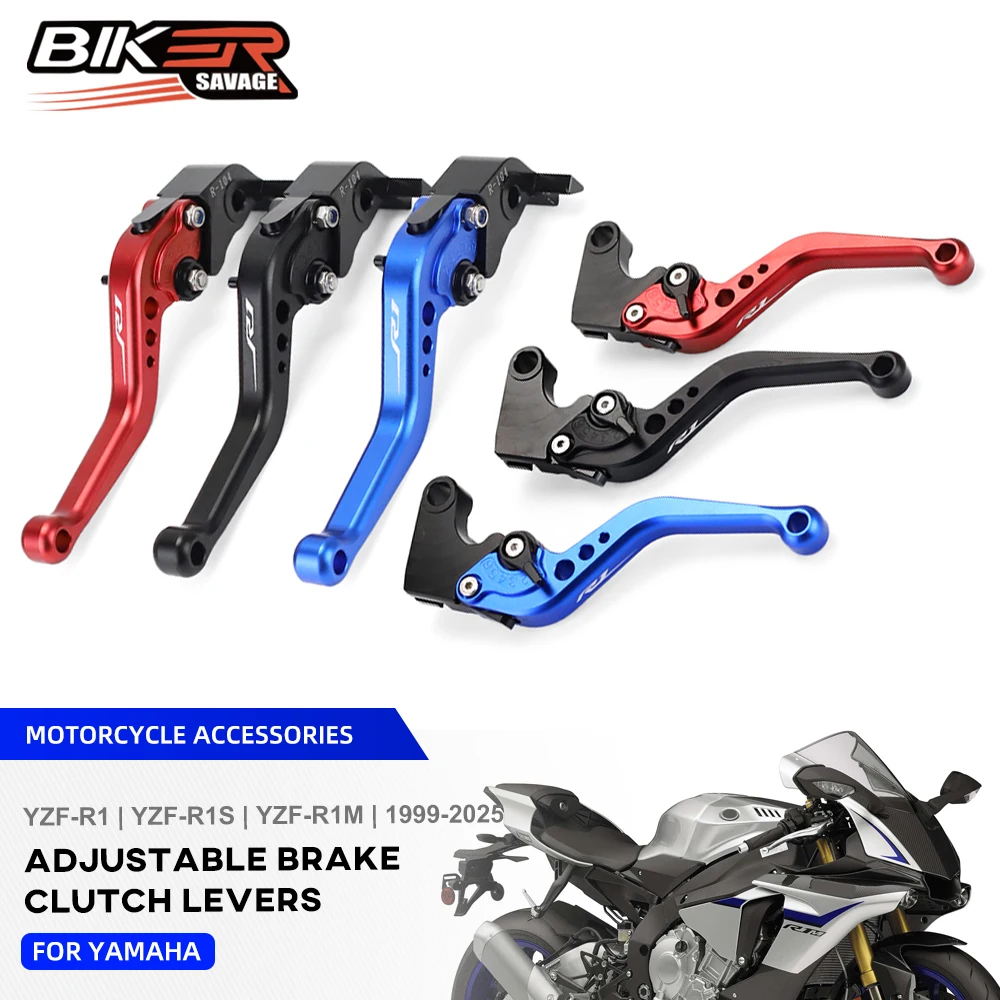 

Для Yamaha YZF-R1 2025, рычаги тормозной муфты YZF-R1S YZF-R1M YZFR1, регулируемые передние ручки управления, аксессуары для мотоциклов