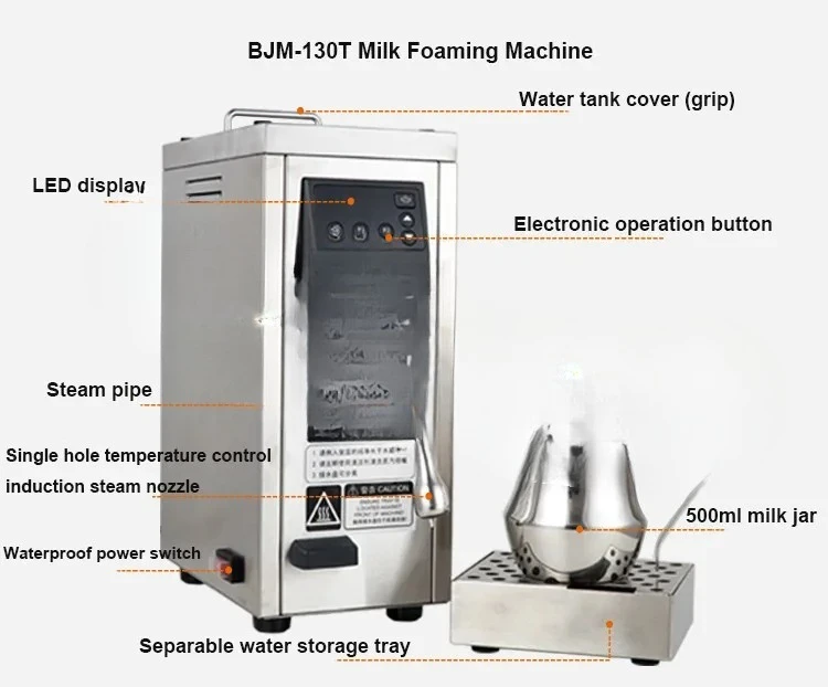 

Automatic Steam Milk Foaming Machine Coffee Milk Beater Frother Electric Flower Drawing Steam Machines