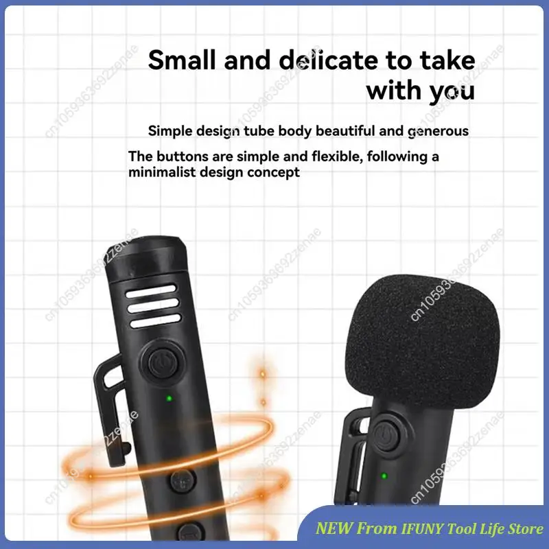

Neck-Hanging Microphone With 6.5Mm Converter Adapter Wireless Teaching Microphone Outdoor Live Broadcast Microphone New