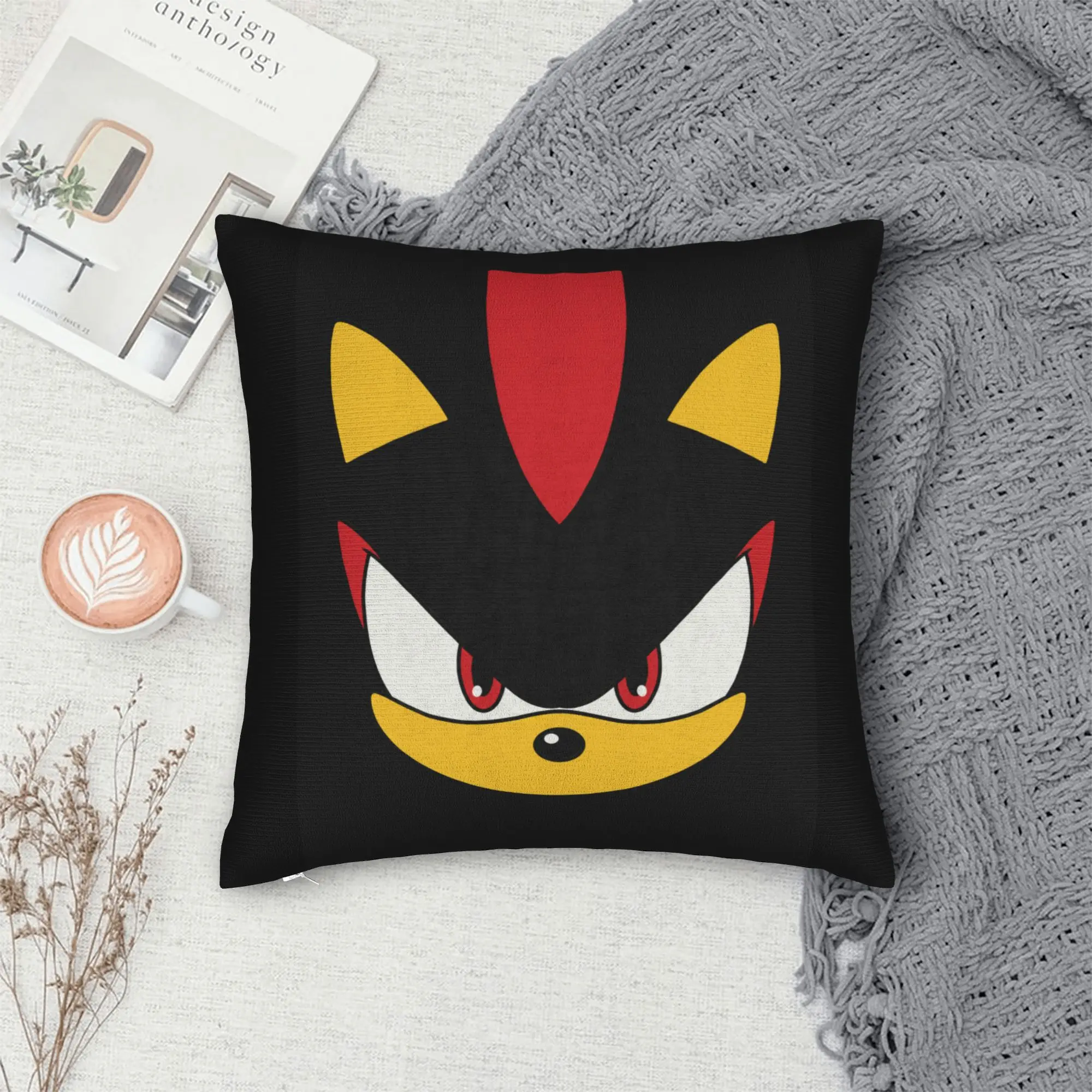 Knuckles Soniced Gaming Square Pillow Cases  Cushion Covers Funny Zippered Decorative Pillowcase for Home 40*40cm - view 5