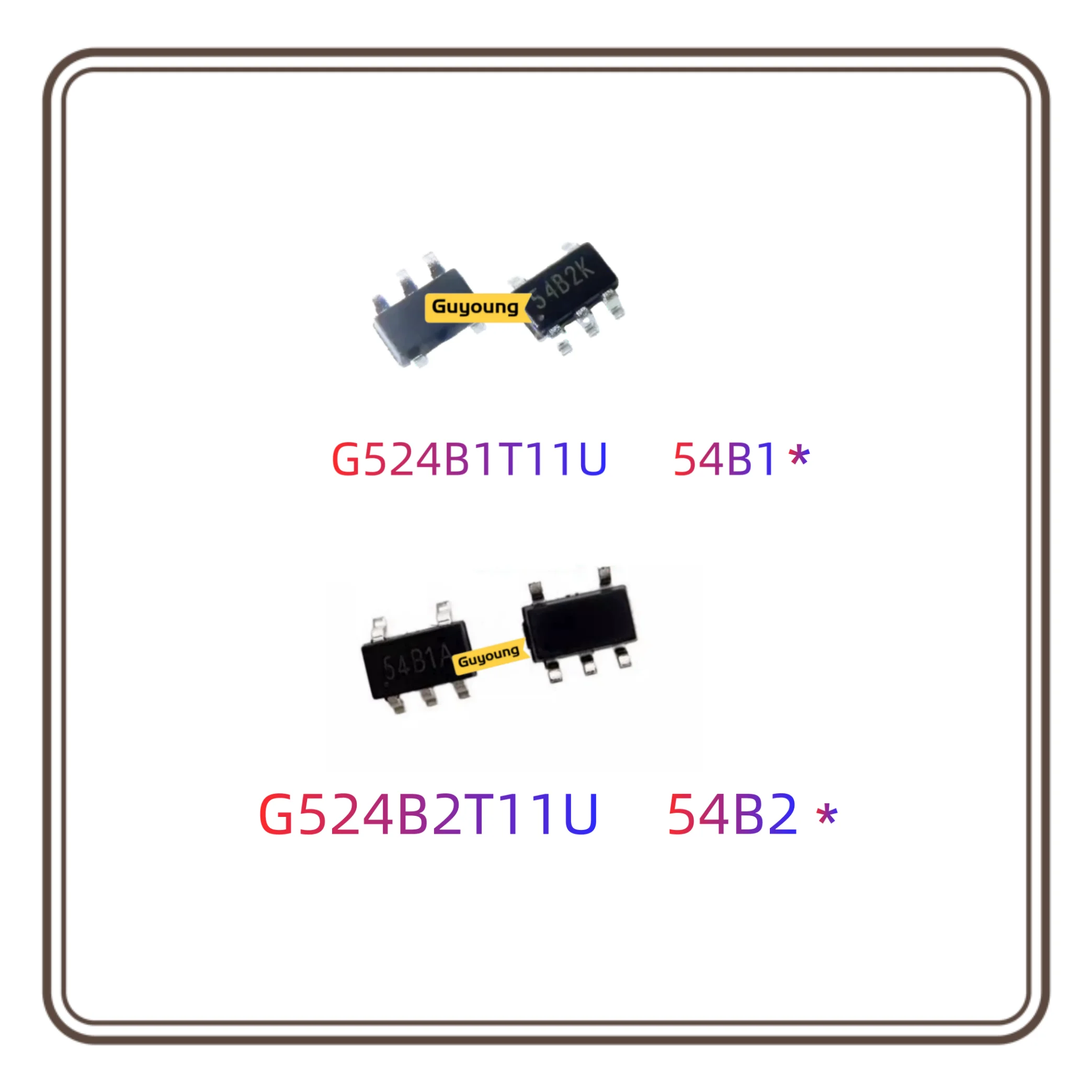 Chipset de 5 piezas, G5285T11U, G524B1T11U, 54B1P, 54B1C, 54B1, G524B2T11U, 54B2, SOT23-5