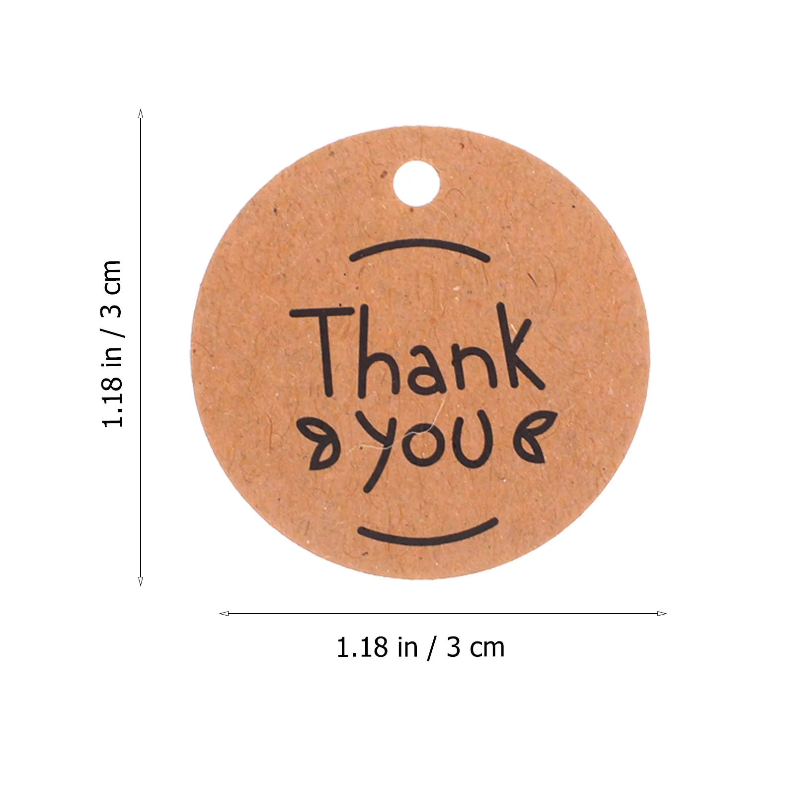 200Pcs Kraft Paper Tag Circle Blank Hanging Gift Tags for DIY Wedding Favor Thank You Tags Kraft Paper Gift Tag
