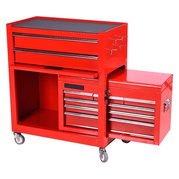 Heavy Duty Steel Tool Cabinet with Drawers Lockable Wheels-OEM Available Customizable Size & Color Industrial Workshop Storage