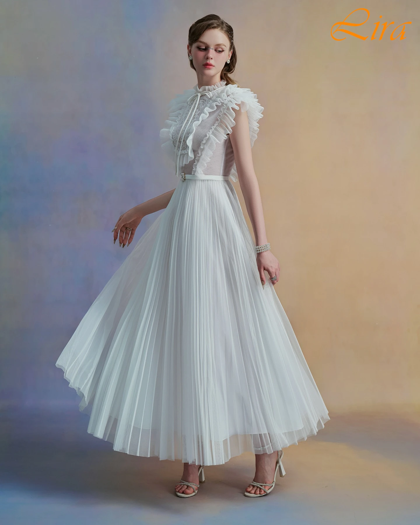 تخصيص ألف خط طاقم الرقبة بلا أكمام فستان سهرة رسمي أنيق دقيق مخصص فساتين المناسبات عالية الجودة فستان الحفلة الراقصة