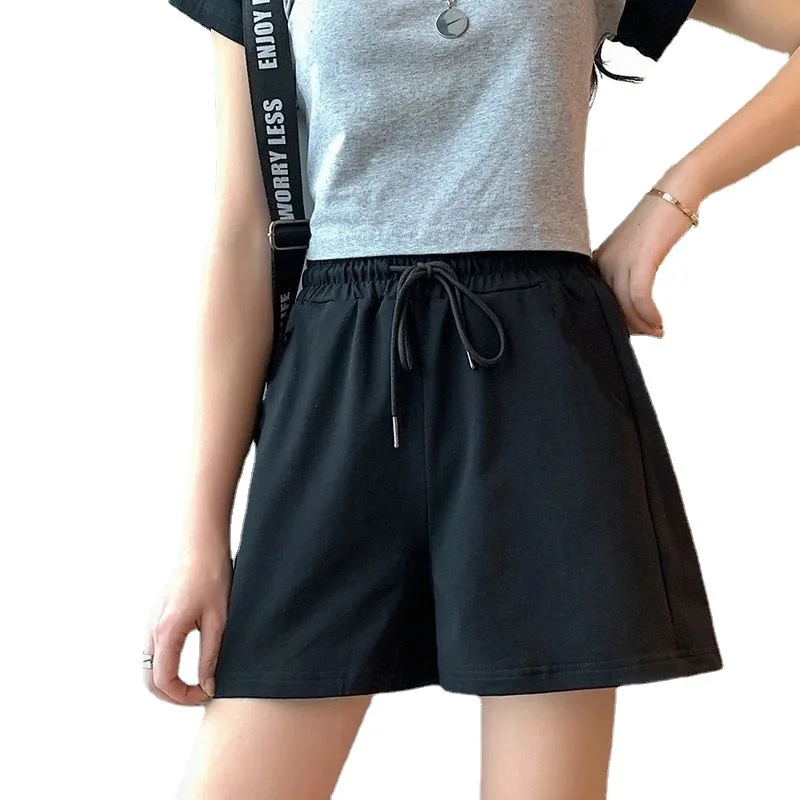 Casual Linen Shorts Women Gym Workout Shorts Cotton Short Pants High Waisted Black Ladies Short Femme Women Shorts Sport Femme