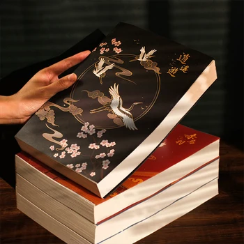 두꺼운 스케치 북 그리기 책 학생 B5 스케치 골동품 미술 용품, A5 빈 드로잉 노트북 저널 일기 문구