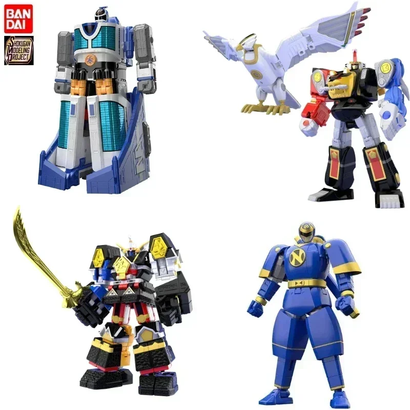 Original Genuine BANDAI SMP Mighty Morphin Power Rangers Megazord Dragonzord Titanus Ver. PVC Anime Action Figures Model Toy