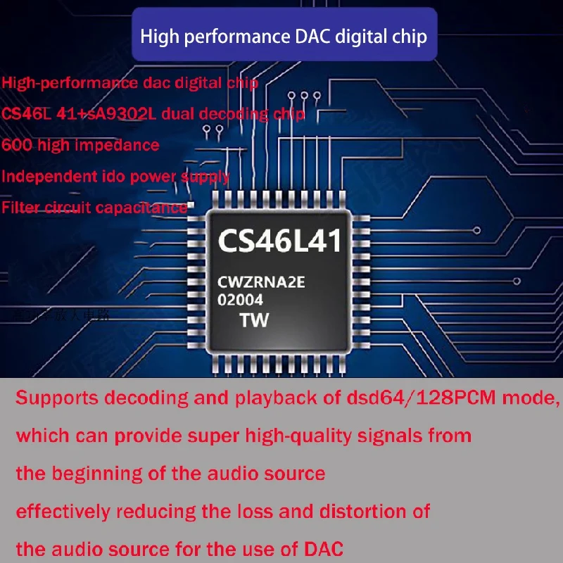 CS46L41 USB Type-c Ke 3.5Mm Headphone Amplifier Decoding DAC HiFi Earphone Audio Antarmuka Adaptor 32bit 384KHz Penguat Suara