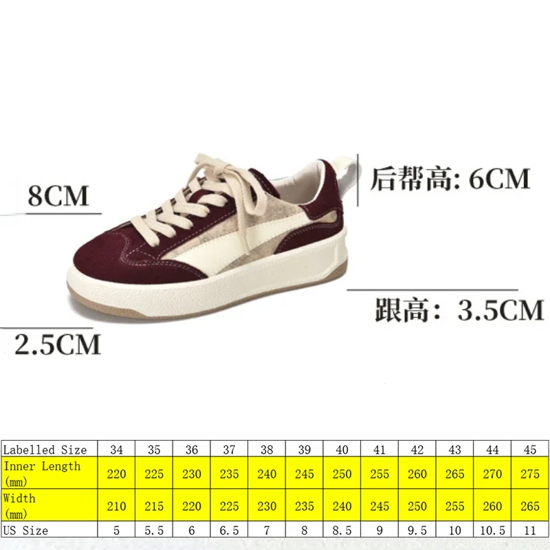 Koznoy 3.5cm Synthetic Cloth Genuine Leather Spring  Vulcanize Chunky Sneaker Wome Flats Loafer High Brand Platform Autumn Shoes