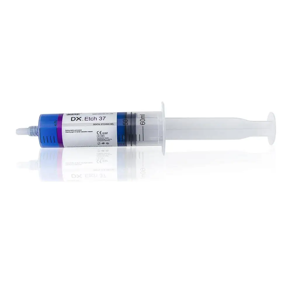 

Dentex Acid Etch Gel - 37% Strength for White Teeth - Blue Syringe - 50ml