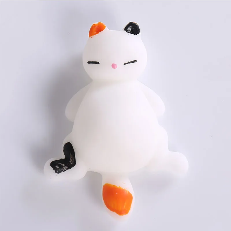 1pcs Cute Anti-Stress Squishy Cat Squeeze Ball Mochi Rising Abracon Soft Sticky Stress Relief Funny Gift Decompression Toy J56