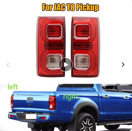 

Car Tail Light Assembly Car Rear Tail Light Brake Lamp Turn Signal Lamp Taillight With Bulbs Wire Harnes For JAC T8 Pickup