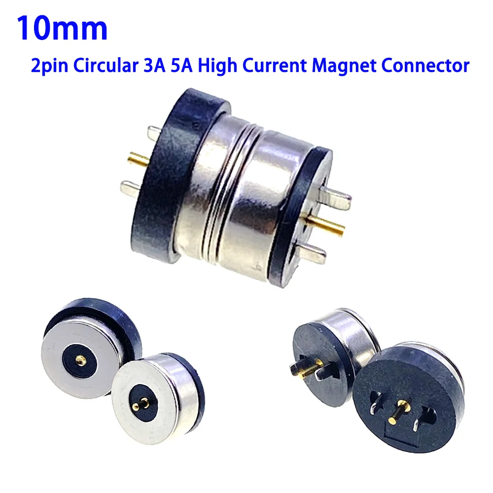 Pares magnéticos masculinos e femininos de fio de solda de cabeçalho de sucção tipo round4 5 7mm conector magnético 5V2A cabeçalho de carregamento magnético