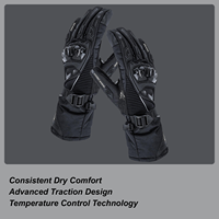 Winter Gloves Men Windproof Touchscreen Anti-Slip Grip Motorcycle Thickened Warm Gloves For Men Women Motorcycle Scooter Bike