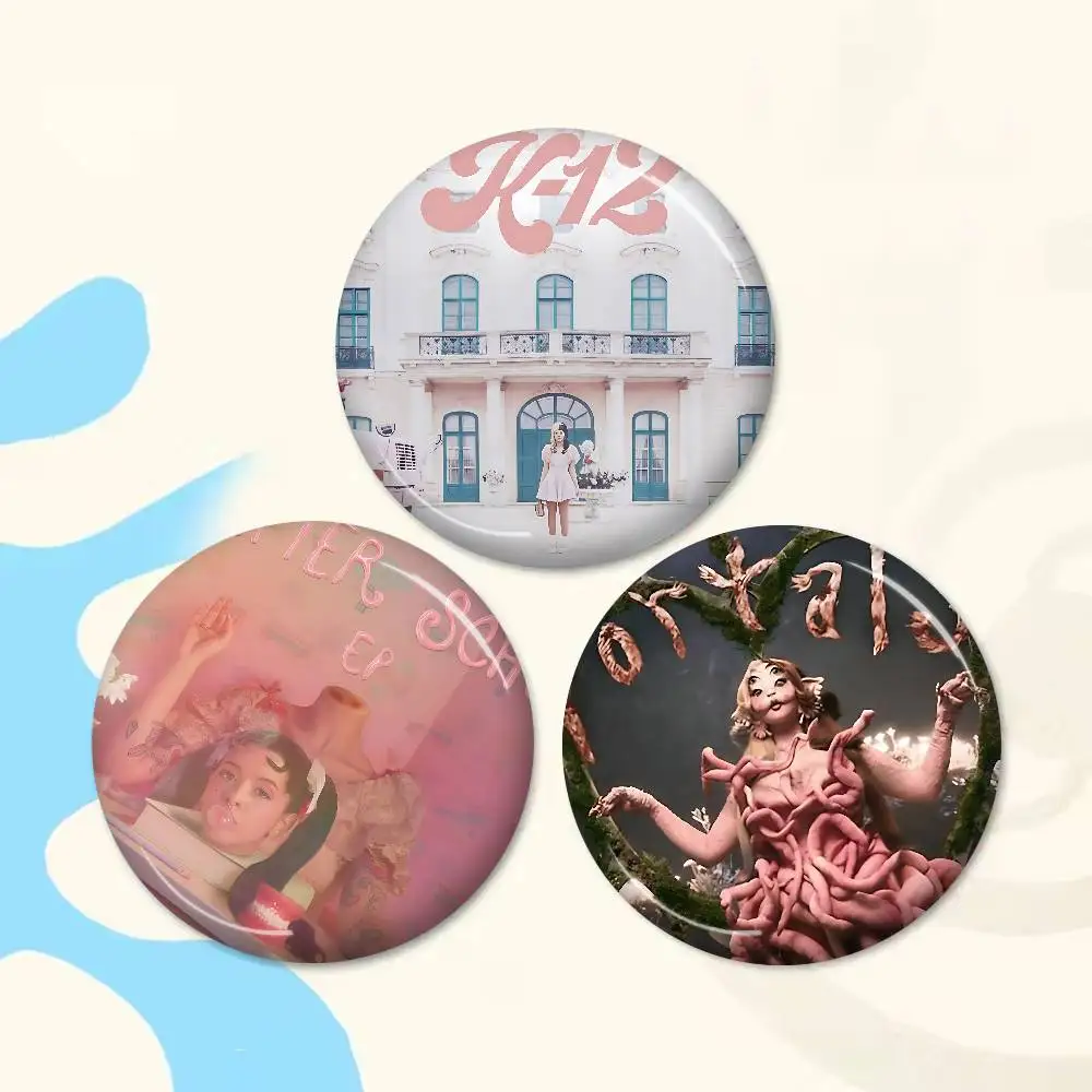 M-Melanie M-Martinez Singer Customizable Soft Button Pin For Women Creative Jewelry Funny Badge Cartoon Lover Hat