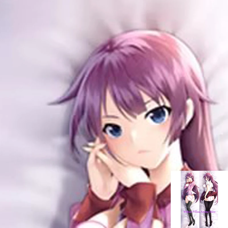 

Dakimakura Anime Pillow Cover Senjougahara Hitagi Double Sided Print Life-size Halloween Christmas Decoration