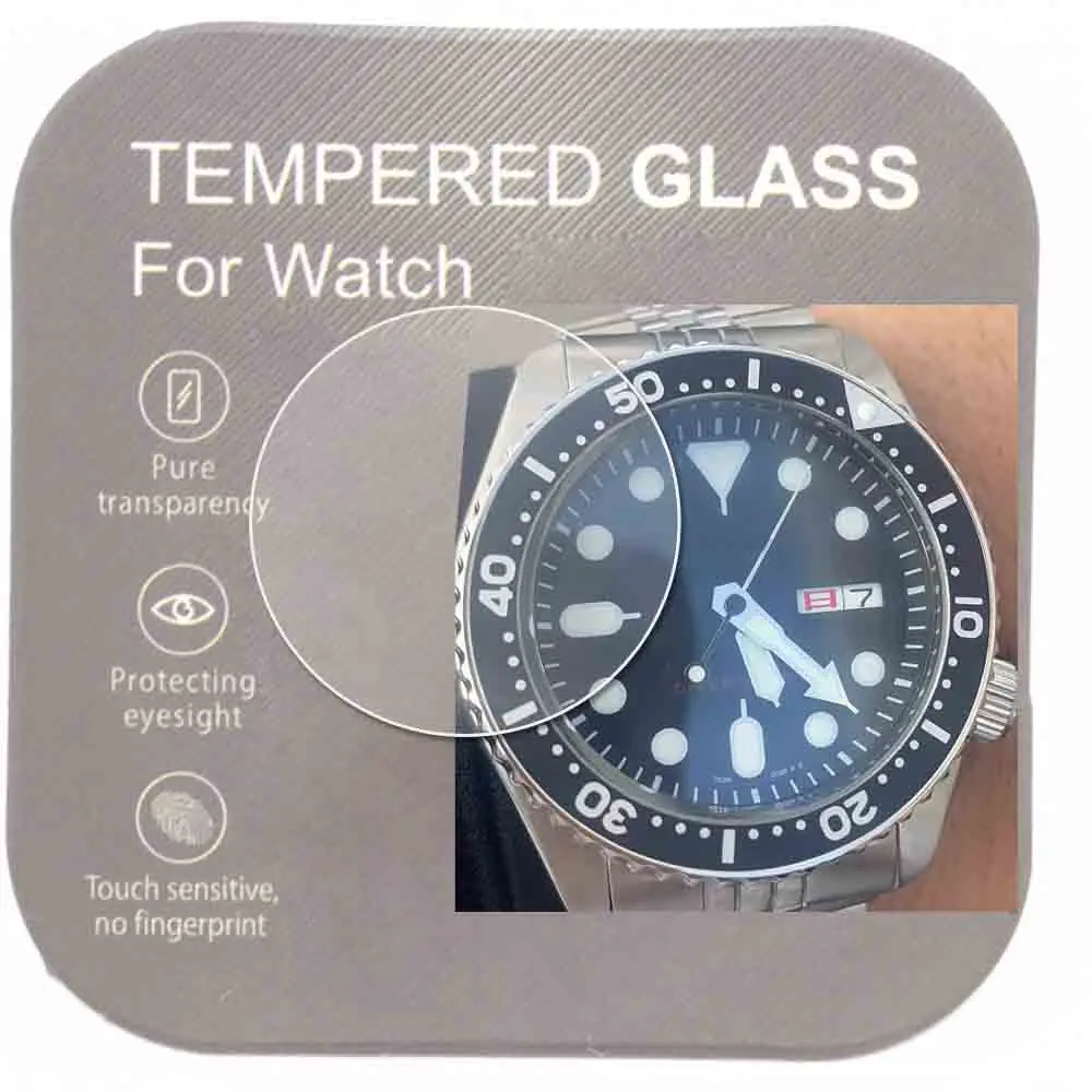 

3Pcs Glass For SKX007 SKX173 SKX175 SKXA35 SKX009 SKX013 SKZ211 SNZF17 SNZF15 SNZG07 Tempered Screen Protector For Watch