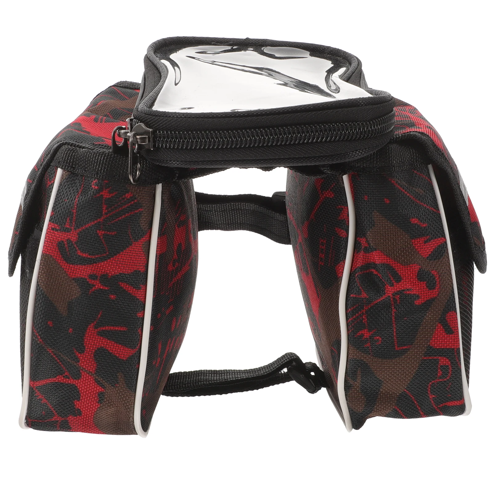 

Waterproof Bike Frame For Mountain Road Bikes Durable Storage Pouch Smooth Zipper Large Capacity Top Tube Bag Compatible With