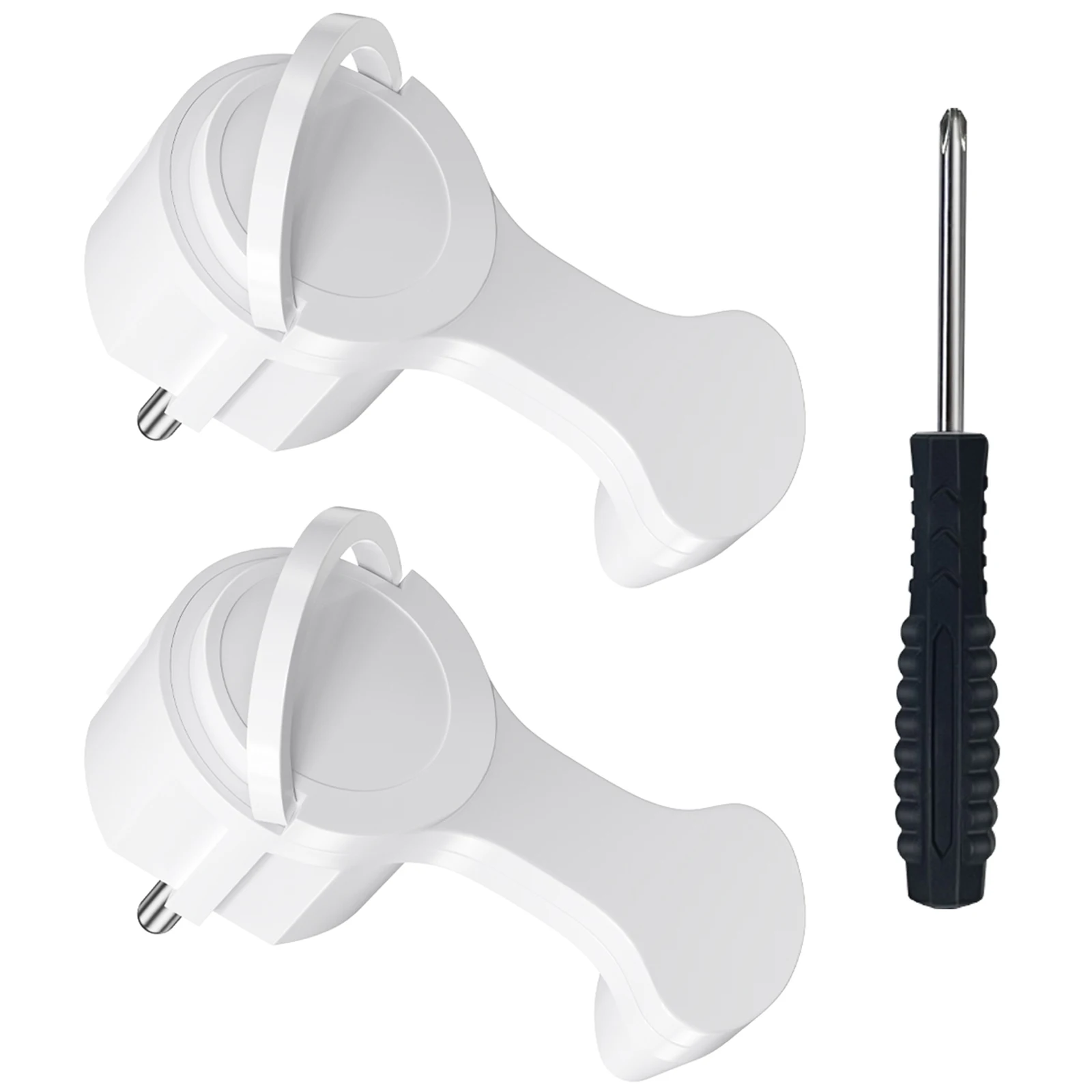 4 stuks EU platte stekkeradapters met inklapbare handgrepen voor vervangbare bedrading Schuko stopcontacten Franse Duitse standaard