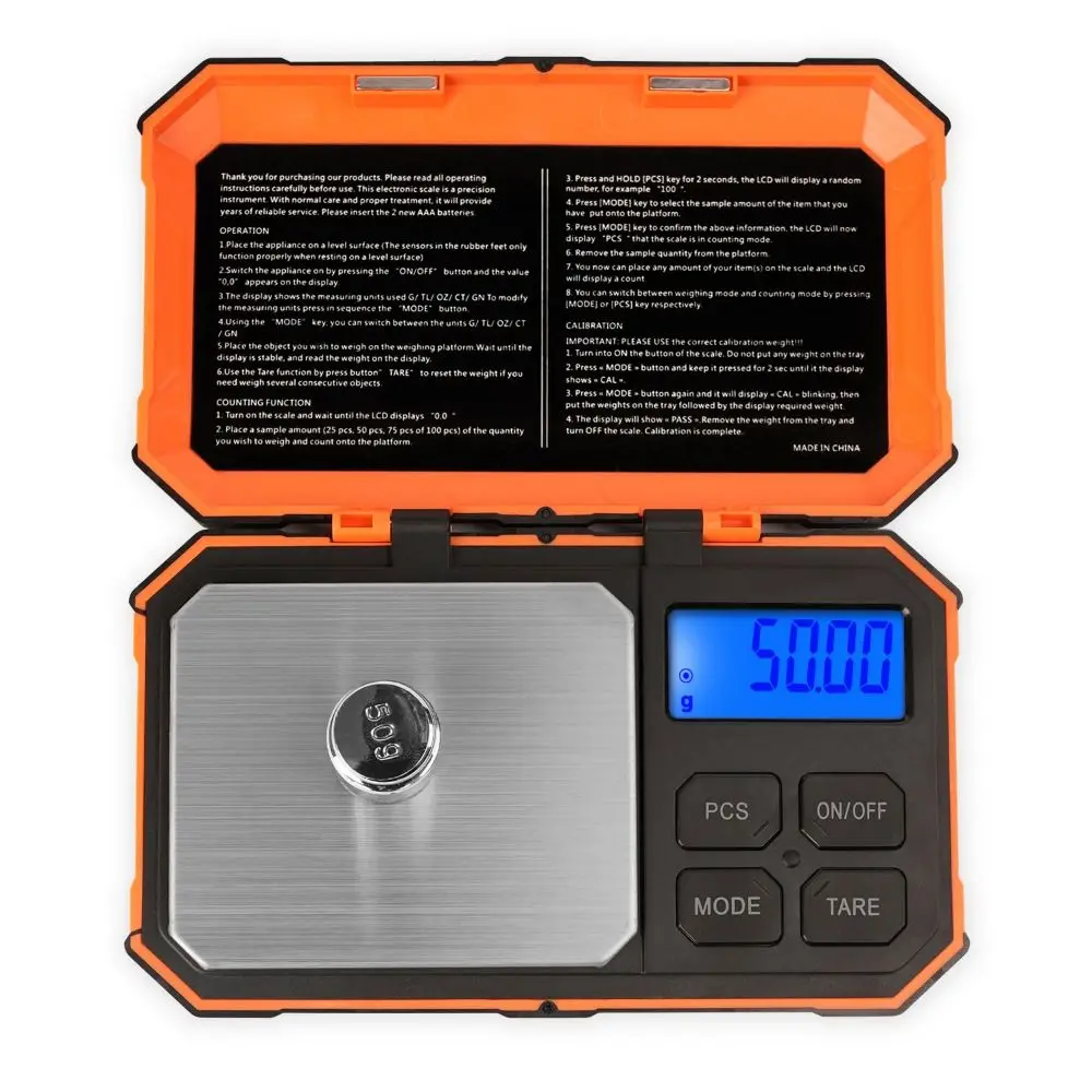 500g 0.01g Electronic Scales High Precision Graduation Jewelry Scale with LCD Display Balance Digital Scale