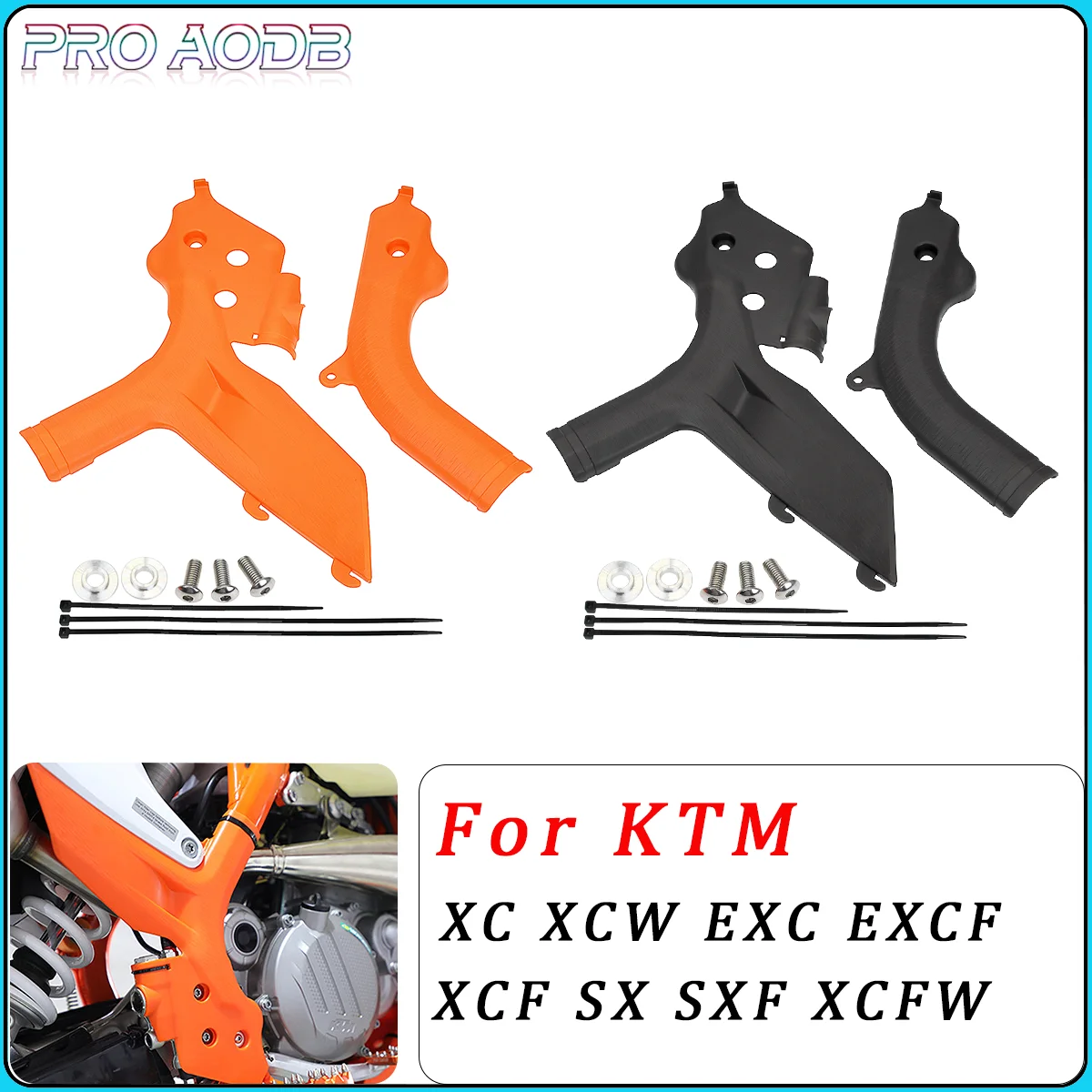 

Motorcycle Frame Protector Guard Cover For KTM SX SX-F XC XC-F EXC EXC-F XC-W XCF-W 125-500 MX Motocross Motorbike 2020-2023