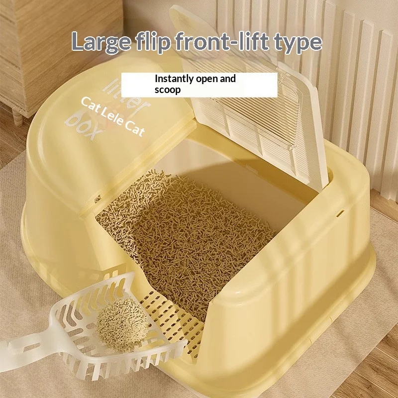 Caja de arena grande semicerrada con tapete antisalpicaduras Ragdoll - imagen 4