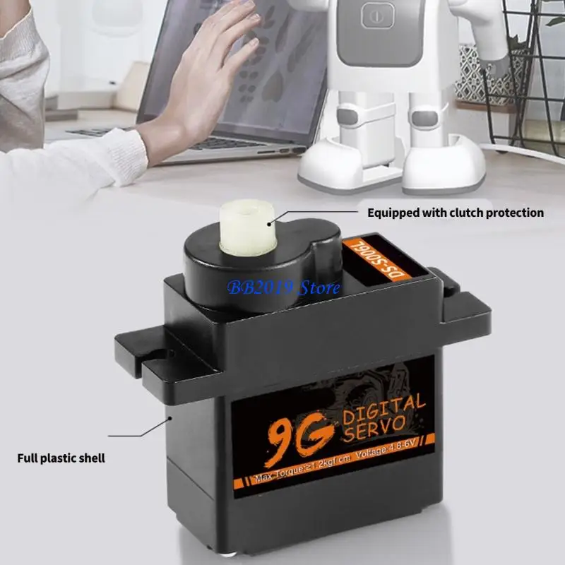 Q0KB 複数の互換性のある 9G サーボは、4.8V ～ 6V で動作するロボット・ドローンおよびモデル車両に過負荷防止の安全性を提供します
