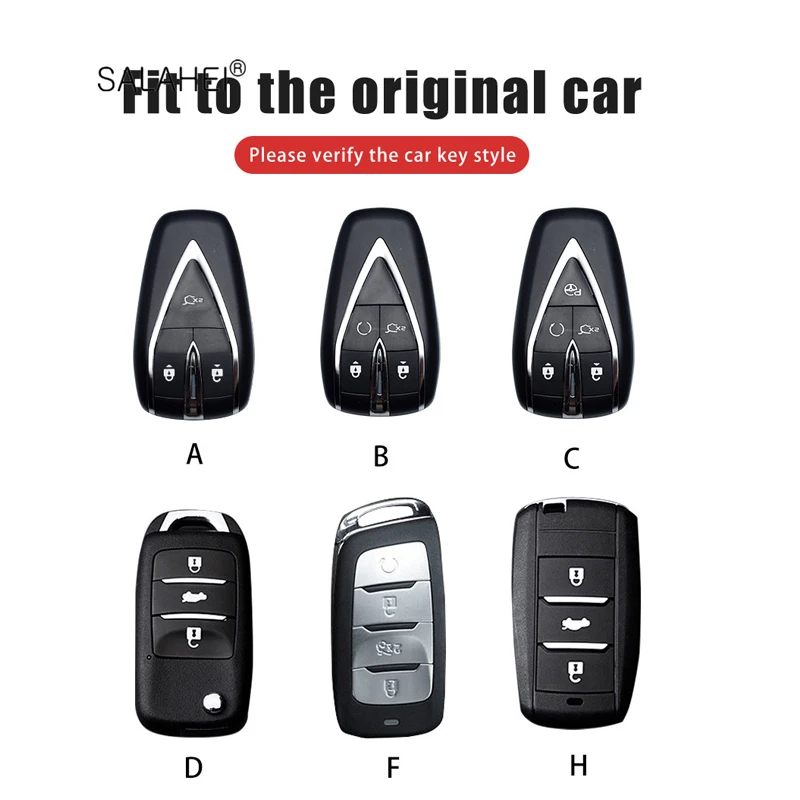 Leather Car Key Case Cover For Changan CS35 CS55 CS75 CS85 CS95 Plus EADO RAETON CS15 V3 V5 V7 2018 COUPE 2019 2020 Keychain